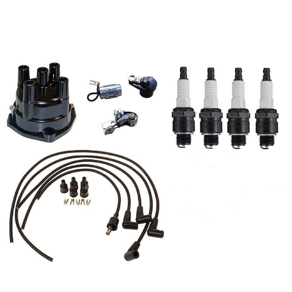 Aic Replacement Parts Tune Up Kit Fits International Harvester Fits FARMALL 454 464 544 574 674 R7033-SPARKPLUGS-WIRES-CAP - main